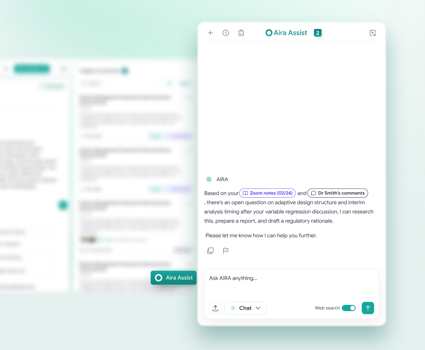 Connected knowledge workspace